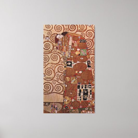 Schilderen van Gustav Klimt: De Embrace (circa 190 Canvas Afdruk (Voorkant)