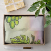 Schilderen van heerlijke groene wijnbouwwijn tissuepapier (Geschenk)