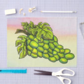 Schilderen van heerlijke groene wijnbouwwijn tissuepapier (Craft)