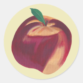 Schilderen van hele ripe perziken, Stickers van fr