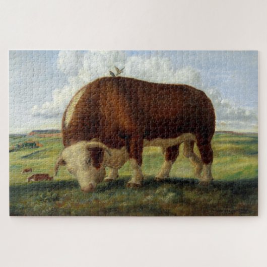  schilderen van Hereford Bull Legpuzzel (Horizontaal)