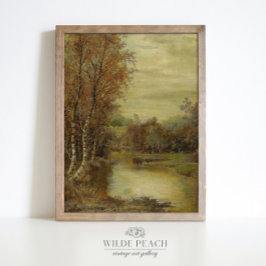 schilderen van herfstlandschap poster