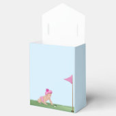 Schilderen van het Baby shower van Golf Baby Girl  Bedankdoosjes (Geopend)