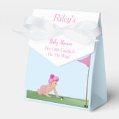 Schilderen van het Baby shower van Golf Baby Girl  Bedankdoosjes (Voorkant Zijde)