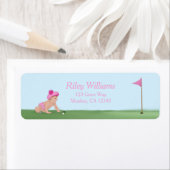 Schilderen van het Baby shower van Golf Baby Girl Etiket (Insitu)