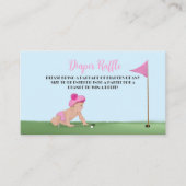 Schilderen van het Baby shower van Golf Baby Girl  Informatiekaartje (Voorkant)