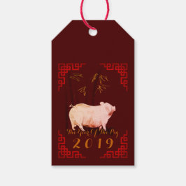 Schilderen van het Chinese Lijst Varkenshaar 2019  Cadeaulabel