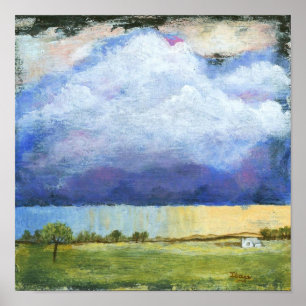 Schilderen van het Huis van het Landschap van de Poster