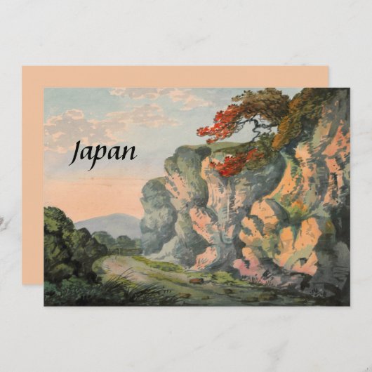  schilderen van het Japanse platteland Souvenir Kaart (Voorkant / Achterkant)