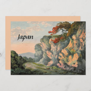schilderen van het Japanse platteland Souvenir Kaart