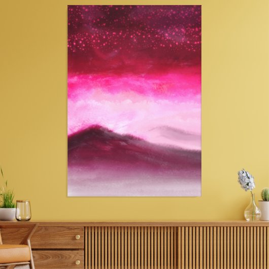 Schilderen van het landschap Magische Bourgogne Ro Canvas Afdruk (Insitu (Woonkamer))