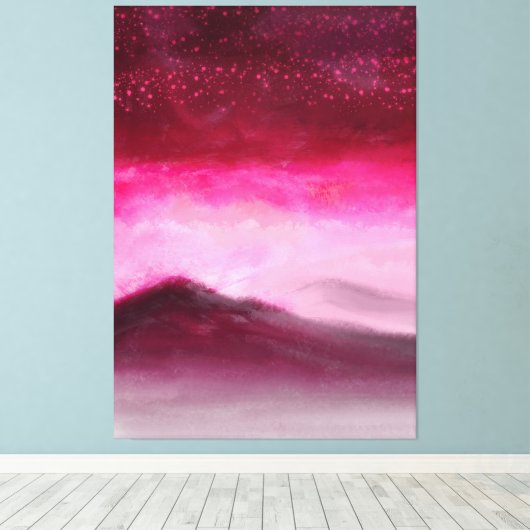 Schilderen van het landschap Magische Bourgogne Ro Canvas Afdruk (Insitu (Houten vloer))