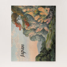  schilderen van het landschap van het Japanse plat