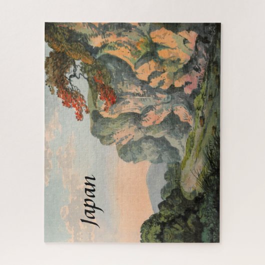  schilderen van het landschap van het Japanse plat Legpuzzel (Verticaal)