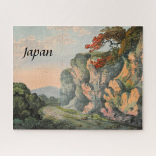 schilderen van het landschap van het Japanse plat Legpuzzel