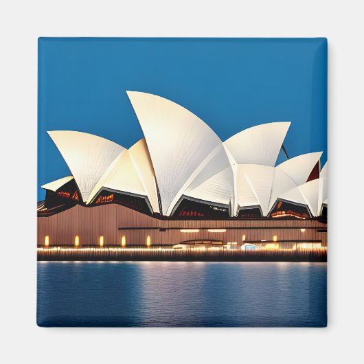 Schilderen van het Opera House in Sydney Magneet (Voorkant)