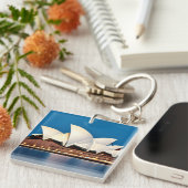 Schilderen van het Opera House in Sydney Sleutelhanger (Voorkant Rechts)