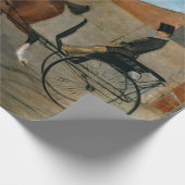 Schilderen van het paardenvervoer cadeaupapier (Hoek)