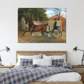 Schilderen van het  paardenvervoer canvas afdruk (Insitu (Slaapkamer))