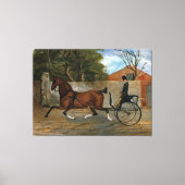 Schilderen van het  paardenvervoer canvas afdruk (Voorkant)