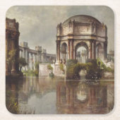  schilderen van het paleis met fijne kunsten kartonnen onderzetters (Voorkant)