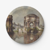  schilderen van het paleis met fijne kunsten papieren bordje (Voorkant)