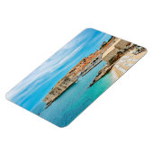 Schilderen van het strand van Dubrovnik Magneet (Linkerzijde)