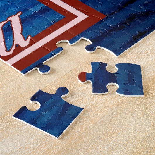 Schilderen van het zeilen naar Portofino, Italië - Legpuzzel (Zijkant)