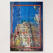 Schilderen van het zeilen naar Portofino, Italië - Legpuzzel (Verticaal)