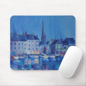 Schilderen van Honfleur - Normandië, Frankrijk Muismat (Met muis)