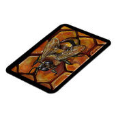 Schilderen van honingbijen magneet (Linkerzijde)