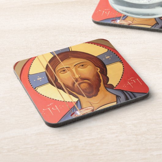 schilderen van Jezus Drankjes Onderzetter (Linkerzijde)