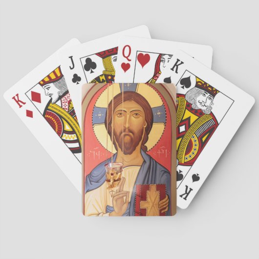 schilderen van Jezus Pokerkaarten (Achterkant)