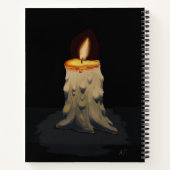 Schilderen van kaarsen en rozen notitieboek (Achterkant)