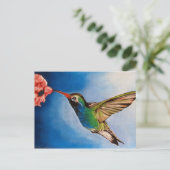 Schilderen van kalkoenkolie briefkaart (Staand voorkant)
