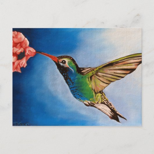 Schilderen van kalkoenkolie briefkaart (Voorkant)