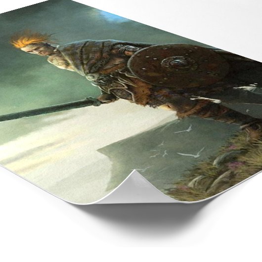 Schilderen van Keltische Warrior Poster (Hoek)