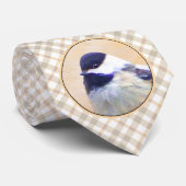 Schilderen van kippen - Oorspronkelijke vogelkunst Stropdas (Opgerold)