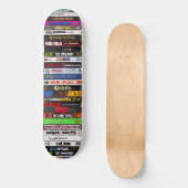Schilderen van klassieke VHS-tapes Persoonlijk Skateboard (Voorkant)