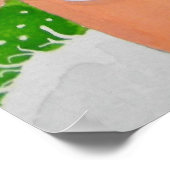 Schilderen van Koe kattenschikker Poster (Hoek)