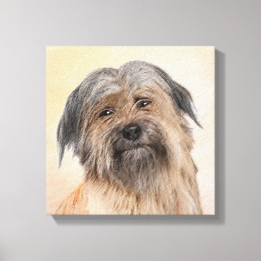Schilderen van kuddes van Pyrenean - Kute Original Canvas Afdruk (Voorkant)