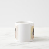 Schilderen van kuddes van Pyrenean - Kute Original Espresso Kop (Voorkant)