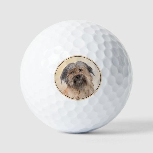 Schilderen van kuddes van Pyrenean - Kute Original Golfballen (Voorkant)