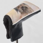 Schilderen van kuddes van Pyrenean - Kute Original Golfheadcover (3/4 voorkant)