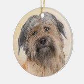 Schilderen van kuddes van Pyrenean - Kute Original Keramisch Ornament (Links)