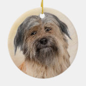 Schilderen van kuddes van Pyrenean - Kute Original Keramisch Ornament (Achterkant)