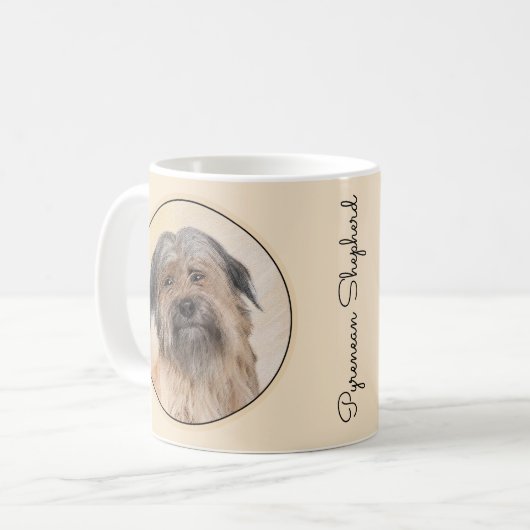 Schilderen van kuddes van Pyrenean - Kute Original Koffiemok (Voorkant links)