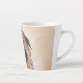 Schilderen van kuddes van Pyrenean - Kute Original Latte Mok (Rechts)