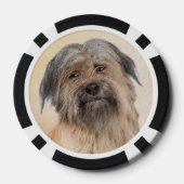 Schilderen van kuddes van Pyrenean - Kute Original Poker Chips (Achterkant)