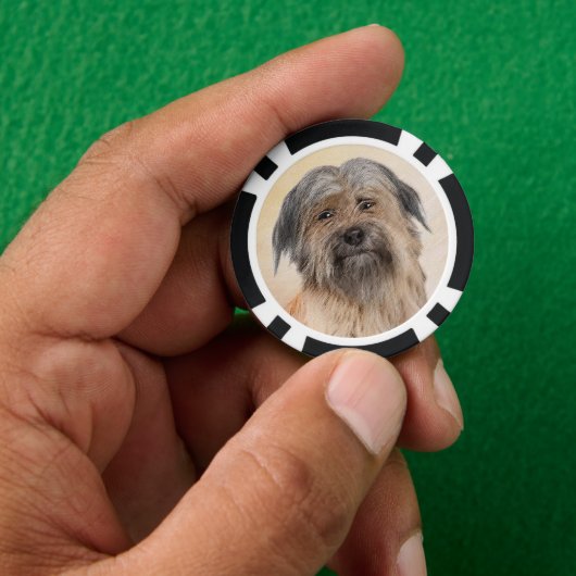 Schilderen van kuddes van Pyrenean - Kute Original Poker Chips (Hand)